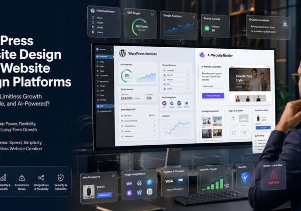 wordPress website design vs ai website design platforms